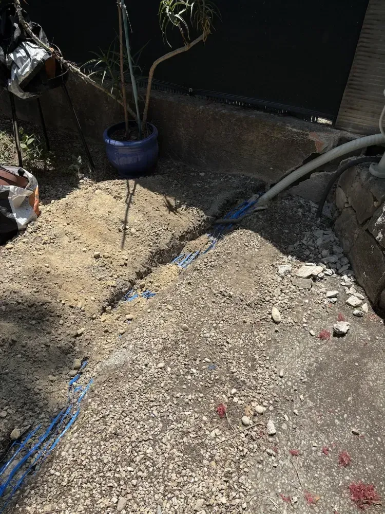 Création d’une nouvelle alimentation d’eau après détection de fuite à Cagnes-sur-Mer3